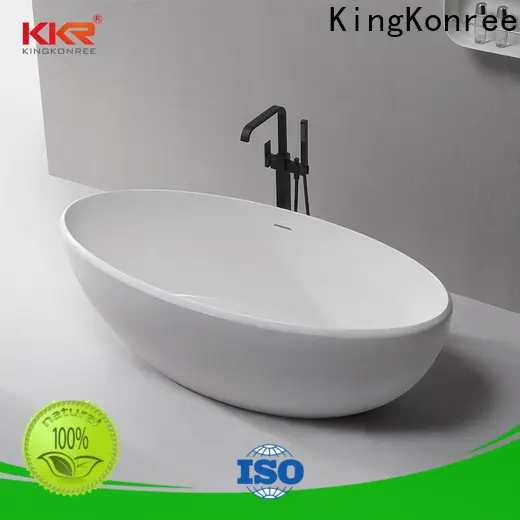 KingKonree durable solid surface bathtub OEM for hotel 1