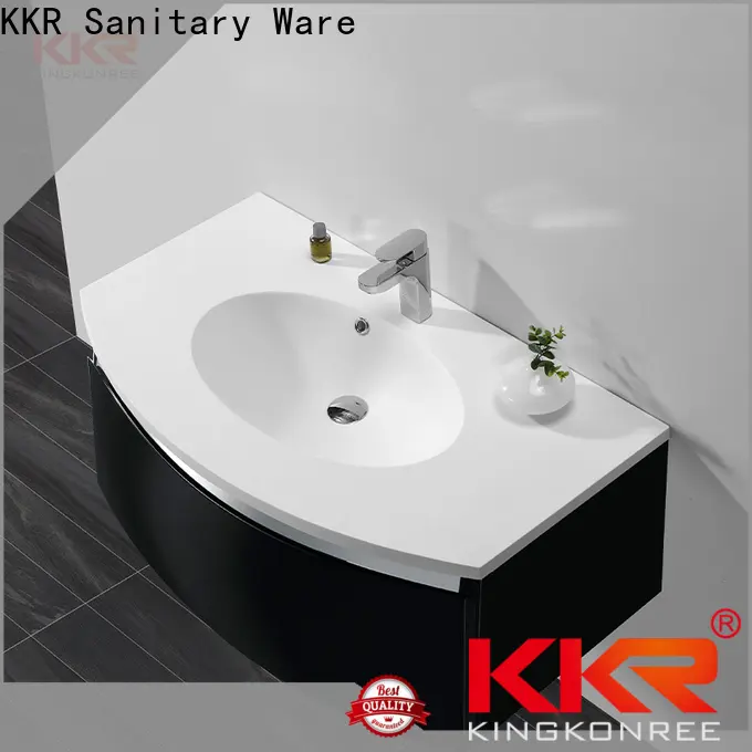 smooth solid surface basin on-sale for shower room 1
