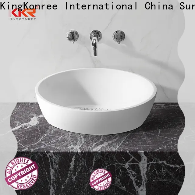 KingKonree square countertop basin for wholesale for hotel 1