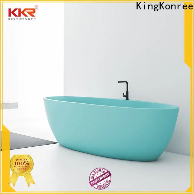 KingKonree hot-sale round freestanding bathtub custom for shower room 1