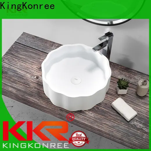 KingKonree pure bathroom countertops and sinks customized for hotel 1