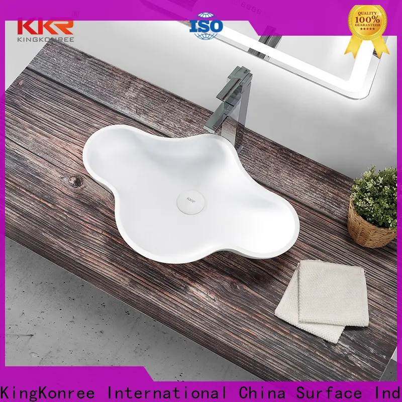 KingKonree white bathroom countertops and sinks supplier for home1 1