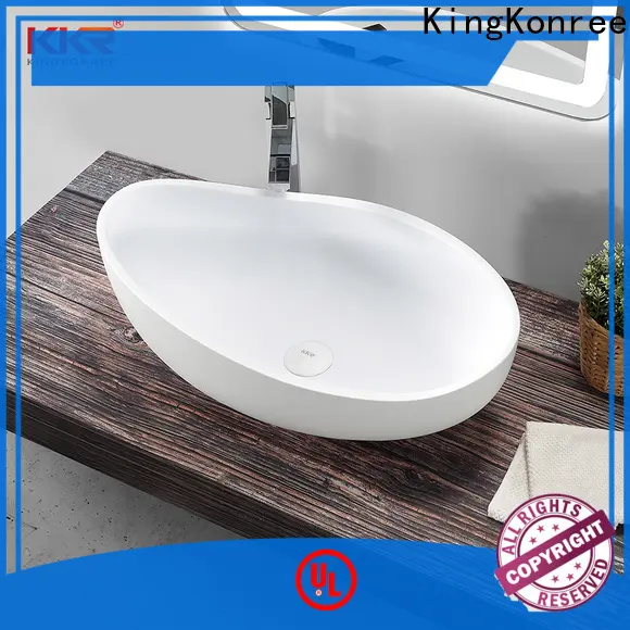 KingKonree durable top mount bathroom sink design for home 1