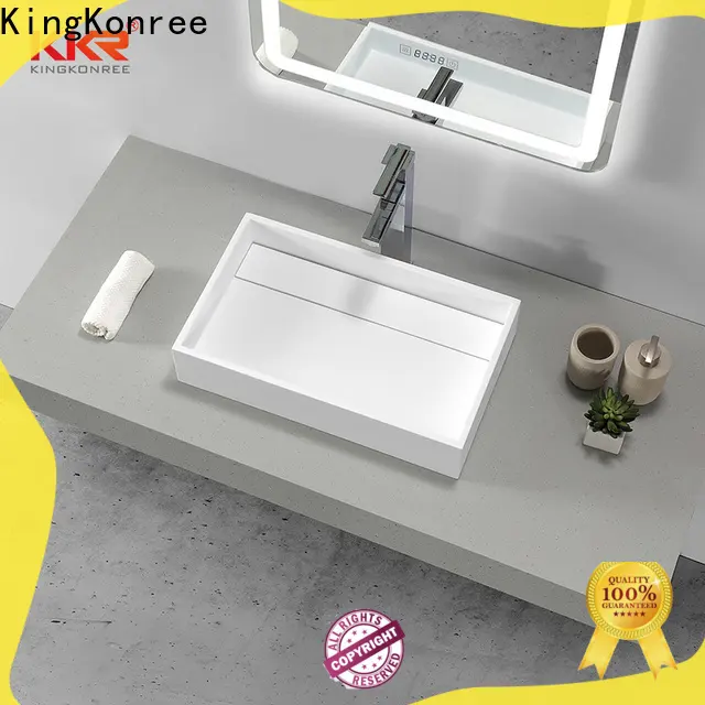 KingKonree top mount bathroom sink manufacturer for room1 1