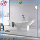 KingKonree overflow rectangular freestanding tub free design for shower room 1