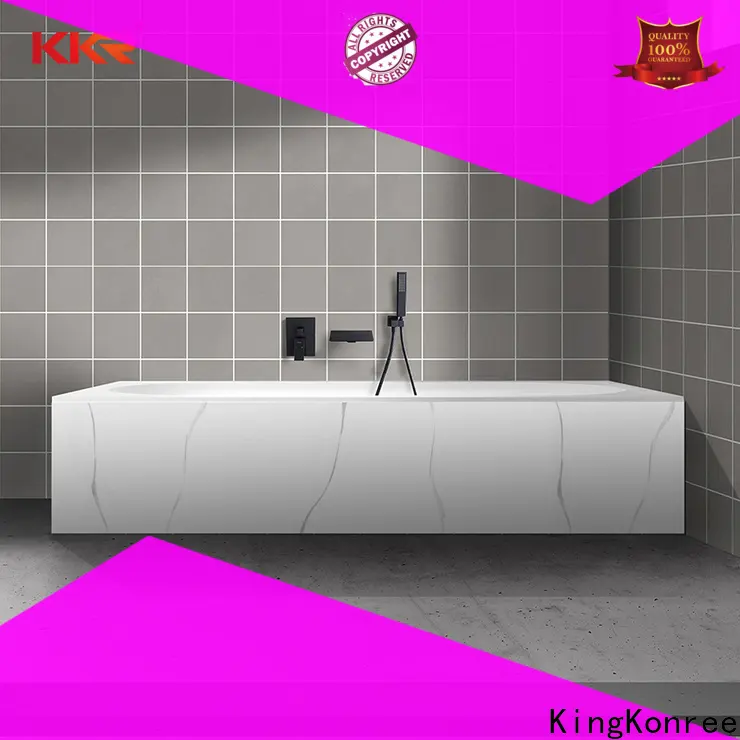 KingKonree finish rectangular freestanding bathtub custom for bathroom 1