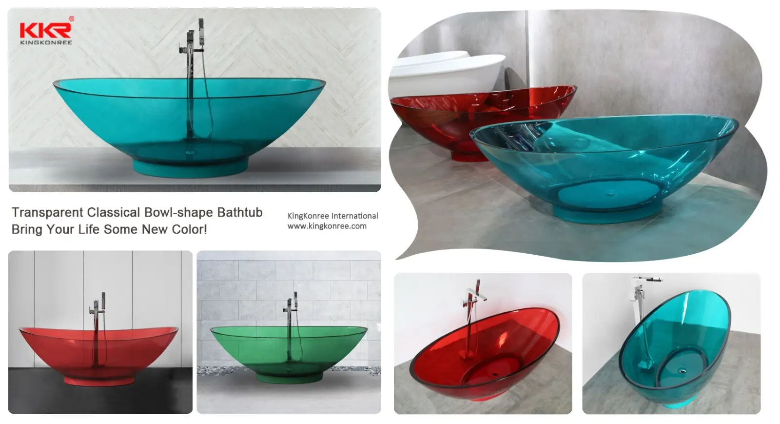 KingKonree artificial stone bathtub supplier for family decoration 3