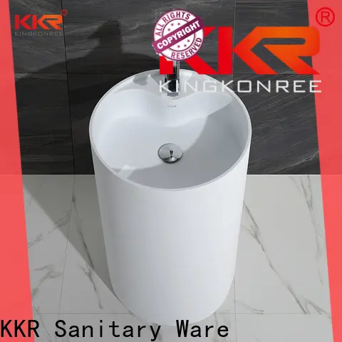 thick freestanding bathroom basin design for motel 1