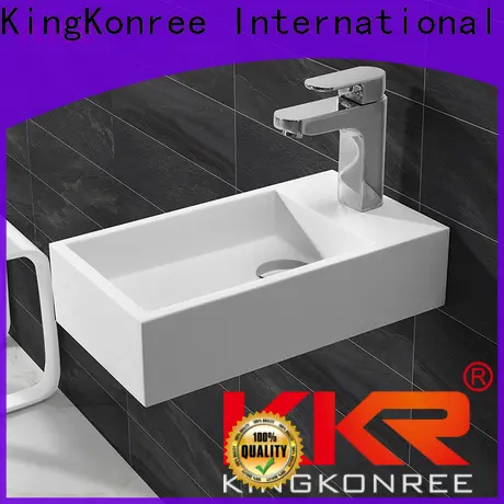 KingKonree small concrete wall mount sink design for hotel 1