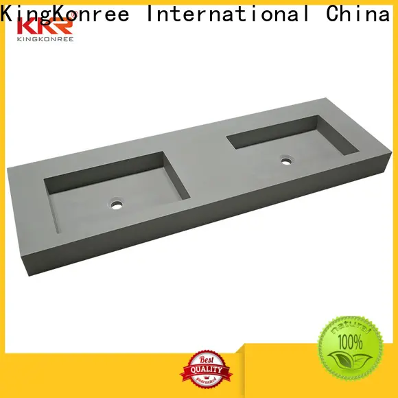 KingKonree brown wall mounted basin sink supplier for hotel 1