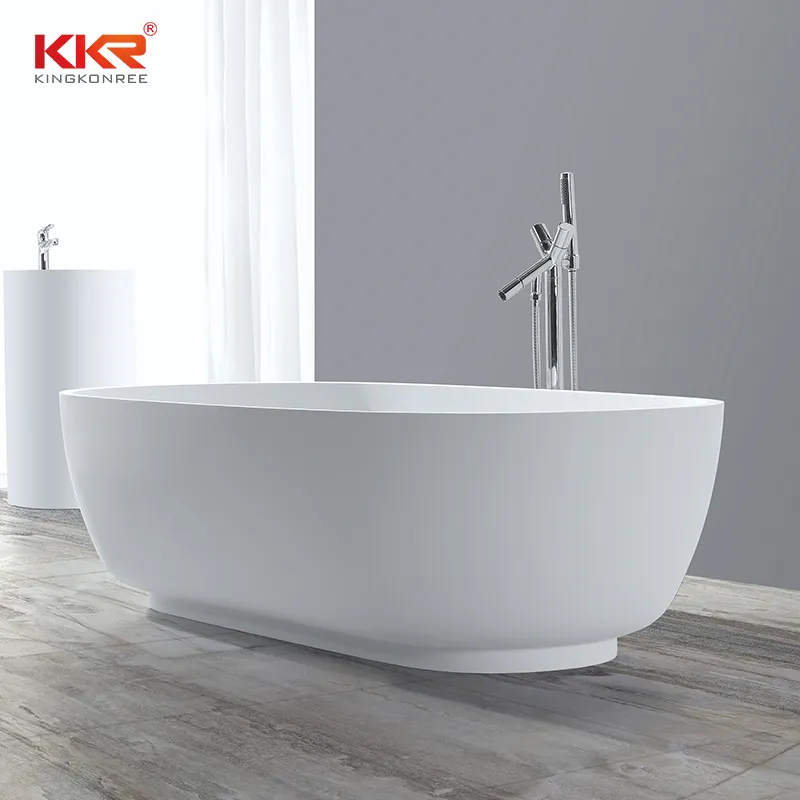 KingKonree marble soaking bathtub free design for family decoration 1