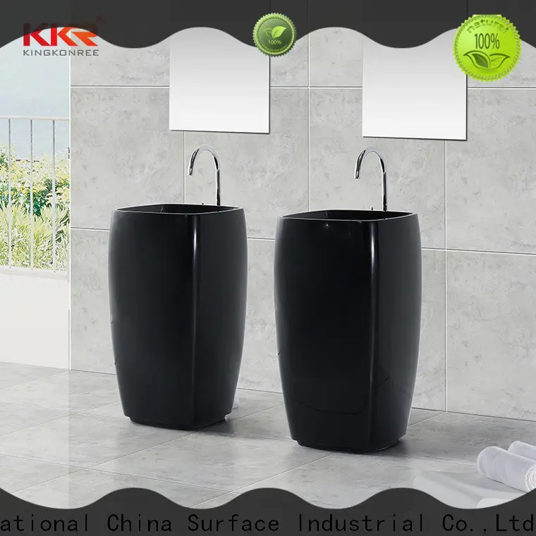 KingKonree freestanding bathroom basin design for motel 1