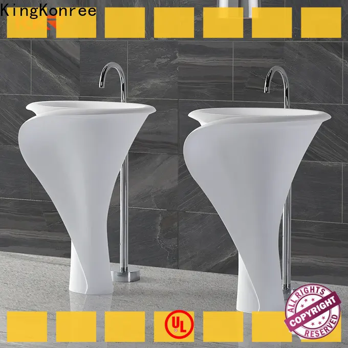 KingKonree artificial bathroom sink stand supplier for bathroom 1