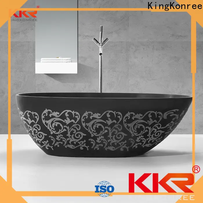KingKonree solid surface freestanding tub supplier for hotel 1
