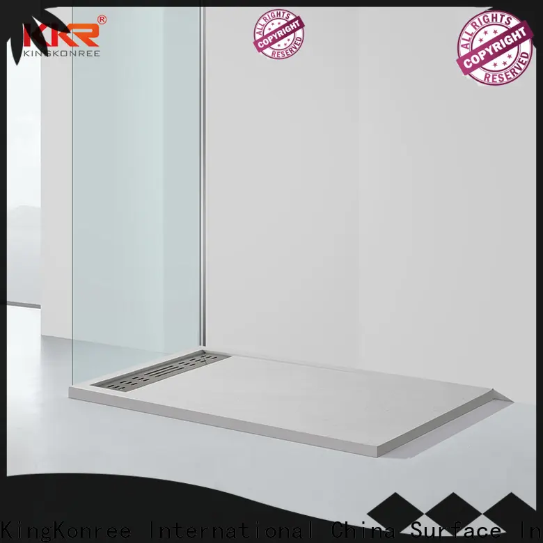 KingKonree stone resin shower tray manufacturer for motel 1