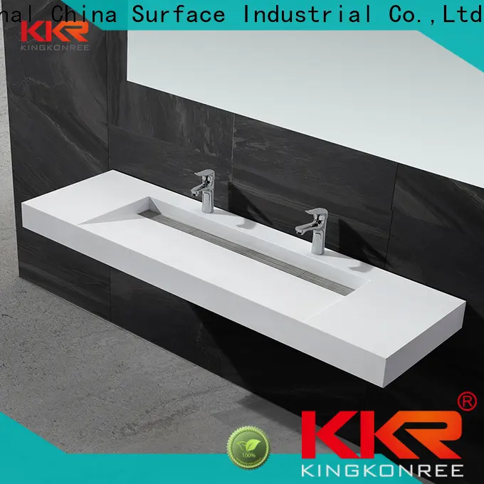 KingKonree royal black wall hung sink supplier for home 1
