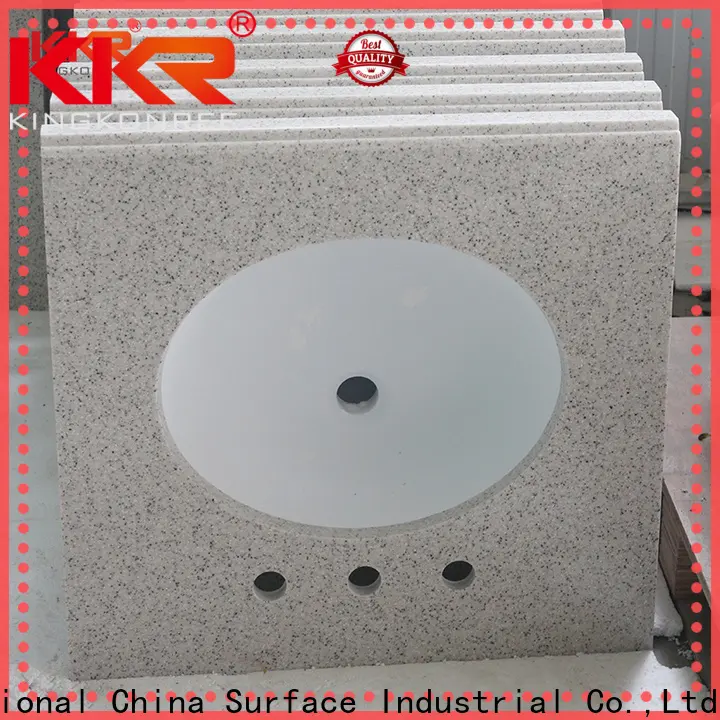 KingKonree mounted quartz bathroom vanity tops customized for home 1