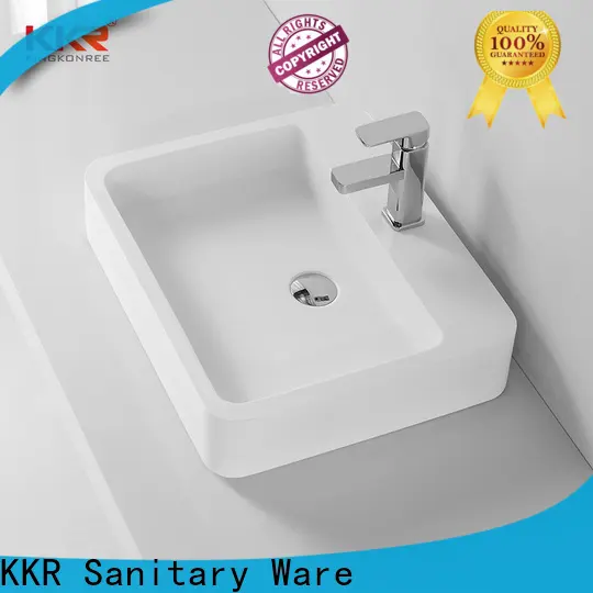 KingKonree high-end pink countertop basin top-brand for shower room 1