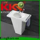 KingKonree freestanding pedestal sink customized for motel2 1