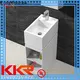 rectangle freestanding pedestal sink design for bathroom 1