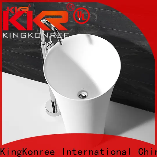 shelf pedestal wash basin customized for bathroom 1