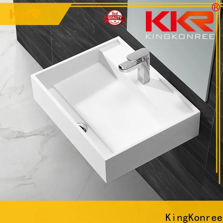 KingKonree stone wall hung basin customized for home 1