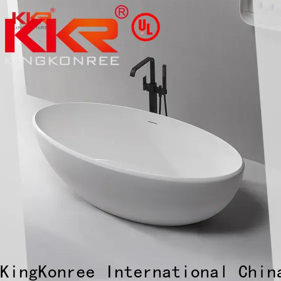 KingKonree resin stone bathtub OEM for hotel 1