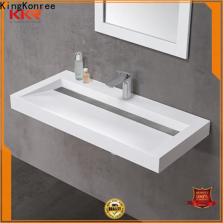 rectangle solid surface basin highly-rated for family 1