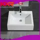 KingKonree square countertop basin highly-rated for bathroom 1
