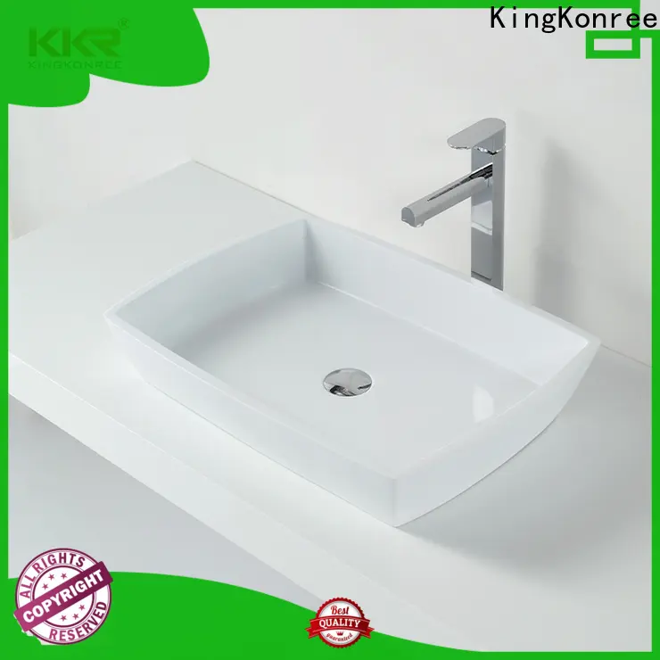 KingKonree top mount bathroom sink supplier for room1 1