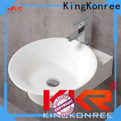 small solid surface basin customized for hotel 1