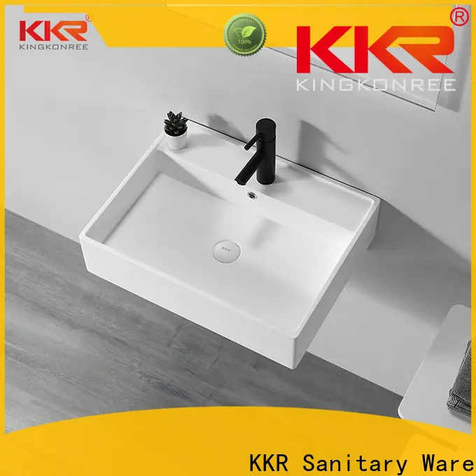 KingKonree wall hung basin with towel rail customized for bathroom 1