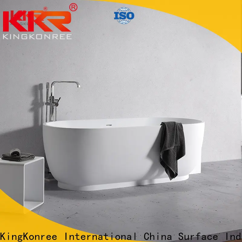KingKonree resin stone bathtub custom for shower room2 1