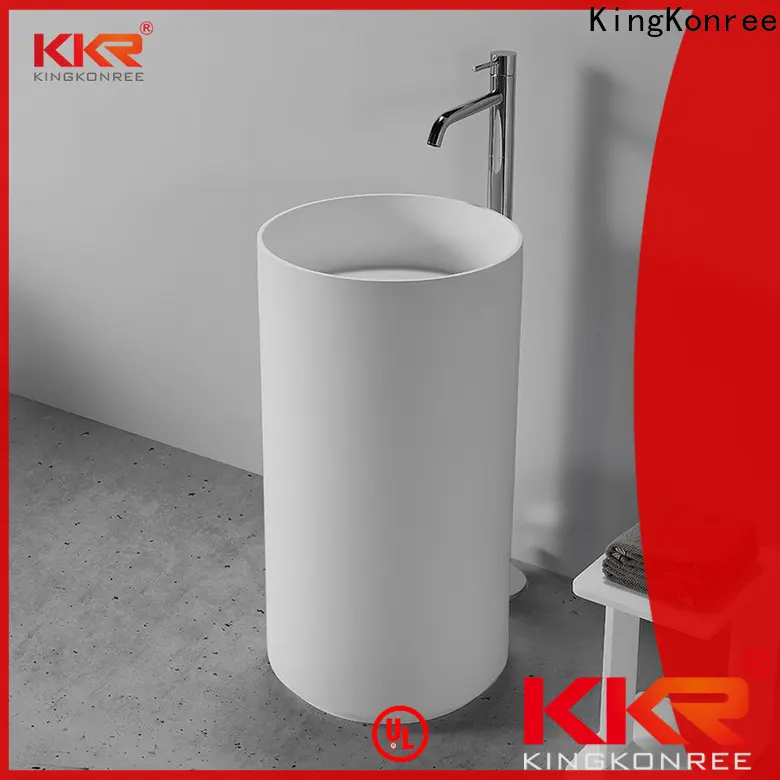 KingKonree rectangle freestanding basin supplier for hotel 1