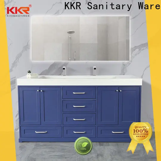 KingKonree hot-sale toilet vanity cabinet latest design for motel 1