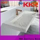 KingKonree wall hung concrete basin manufacturer for bathroom 1