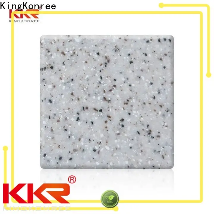 KingKonree white acrylic solid surface sheets with good price for hotel 1