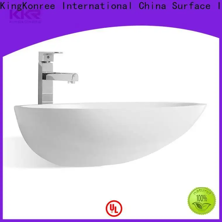 KingKonree white table top wash basin design for home 1