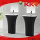 KingKonree resin pedestal wash basin manufacturer for home 1