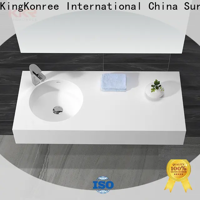 KingKonree double wall mount sink sink for bathroom 1