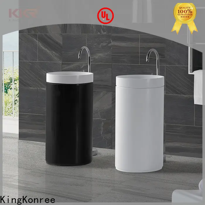 marble pedestal sink customized for hotel 1