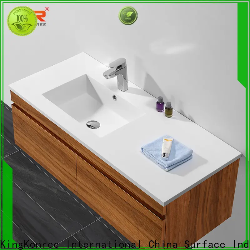 KingKonree dark cloakroom basin with cabinet manufacturer for motel 1