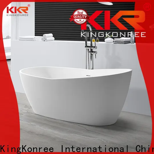 finish solid surface freestanding tub OEM for hotel 1