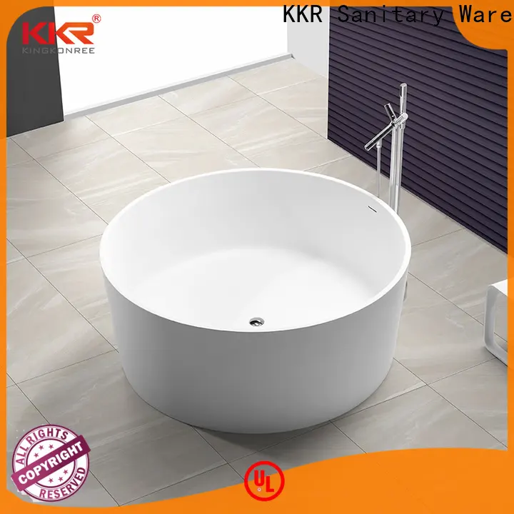 practical solid surface freestanding tub at discount for shower room 1