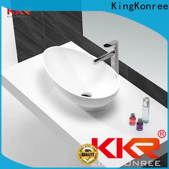 KingKonree top mount bathroom sink at discount for hotel 1