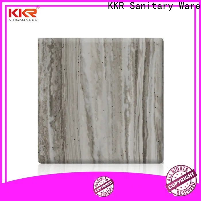 grey acrylic solid surface sheet supplier for hotel 1