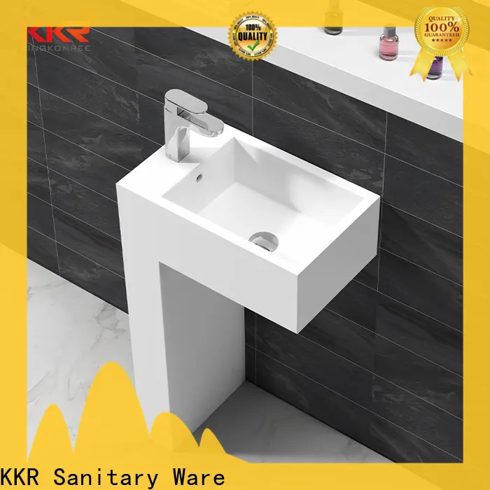 KingKonree wall solid surface sink manufacturer for family 1