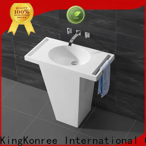 KingKonree freestanding pedestal sink customized for motel3 1