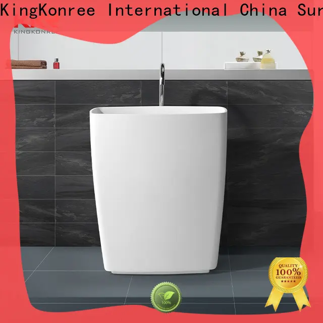 KingKonree freestanding pedestal sink customized for bathroom 1
