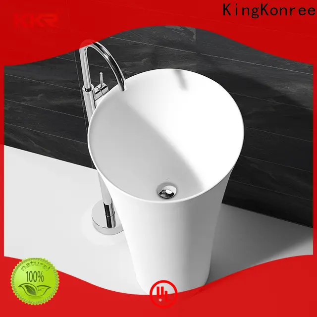 KingKonree freestanding bathroom basin customized for hotel 1